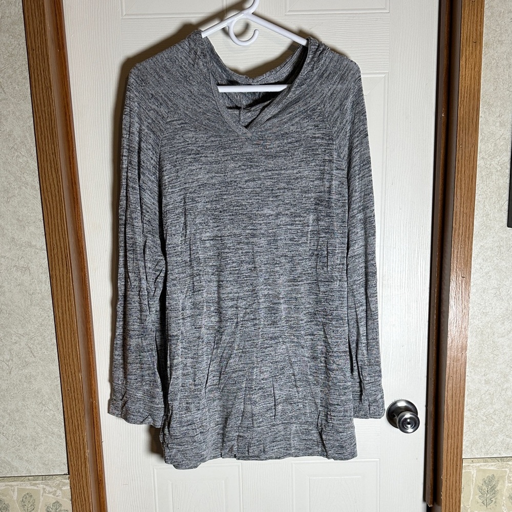 Ultra Teeze Heathered Gray Women's Hoodie